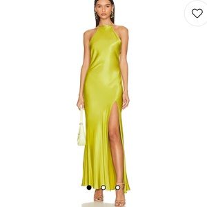 Bec + Bridge Teresa Halter Maxi Dress in Wasabi, size 8 US, 12 AUS, NTW